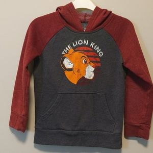 Disney Jumping Beans Child The Lion King Long-Sleeved Hooded Sweater Size 5 Year